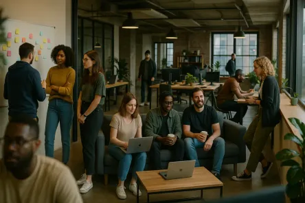 Illustrazione memphis rete investitori