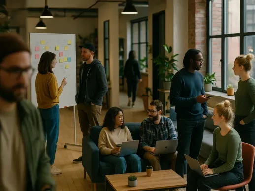 Riunione investitori tavolo lungo